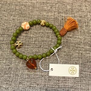 NWT Tory Burch Bead Charm Bracelet